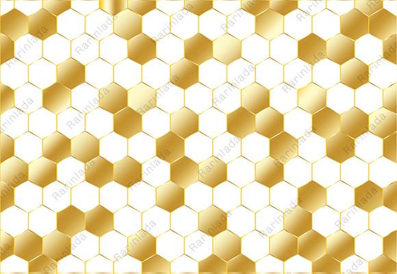 Luxury Golden Geometric Hexagon Pattern