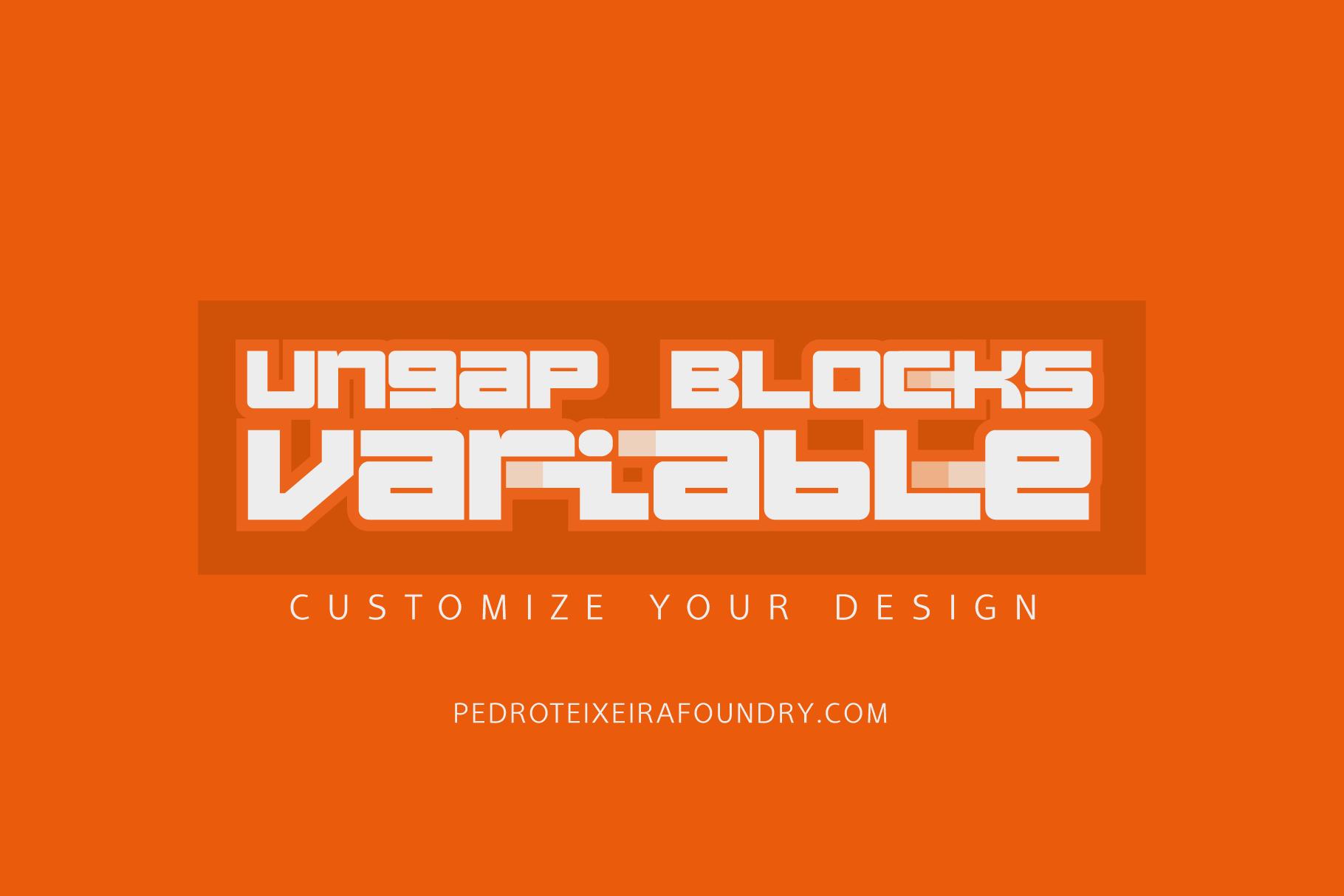 Ungap Blocks Variable Font