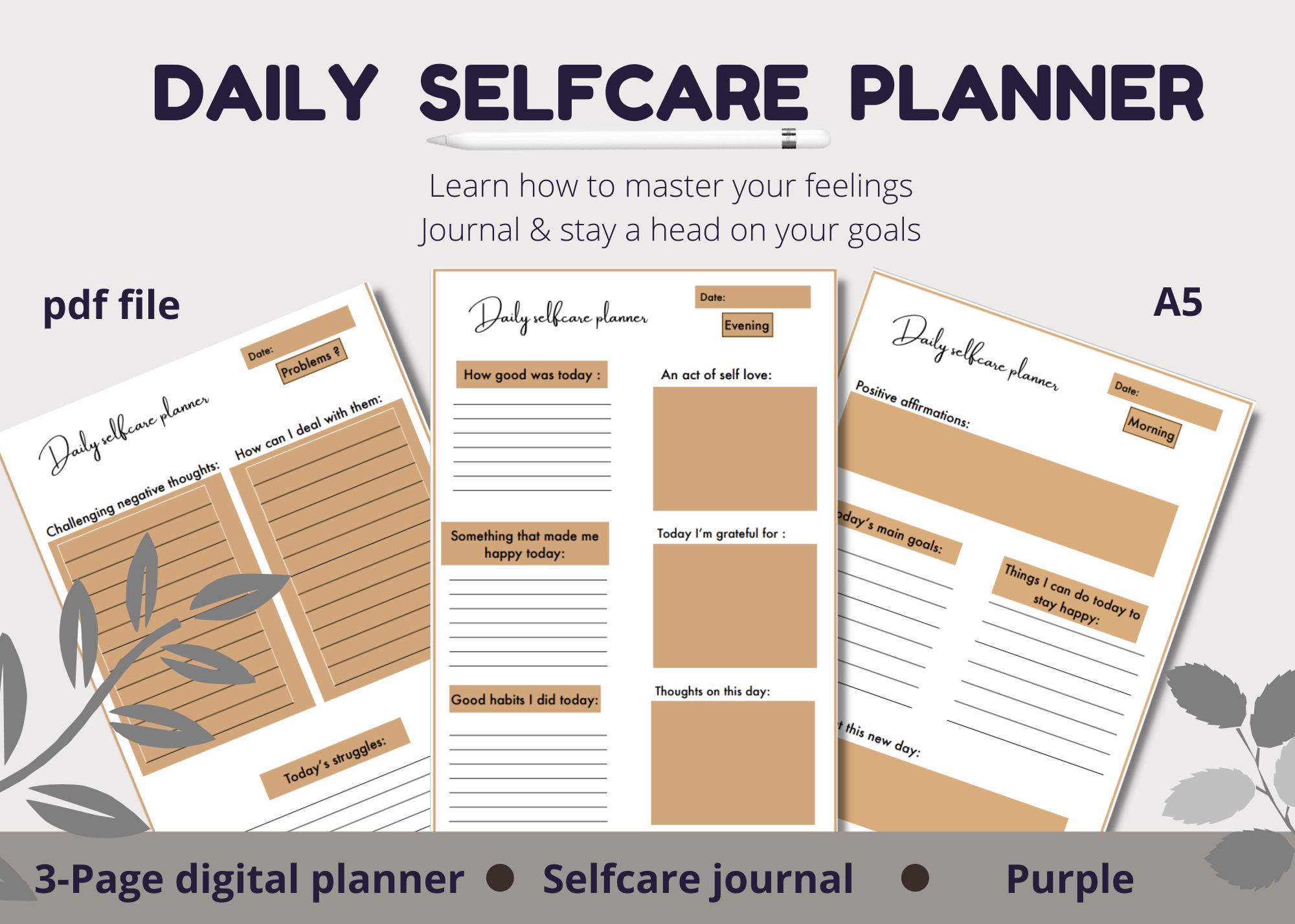 Selfcare Gratitude Journal | Brown