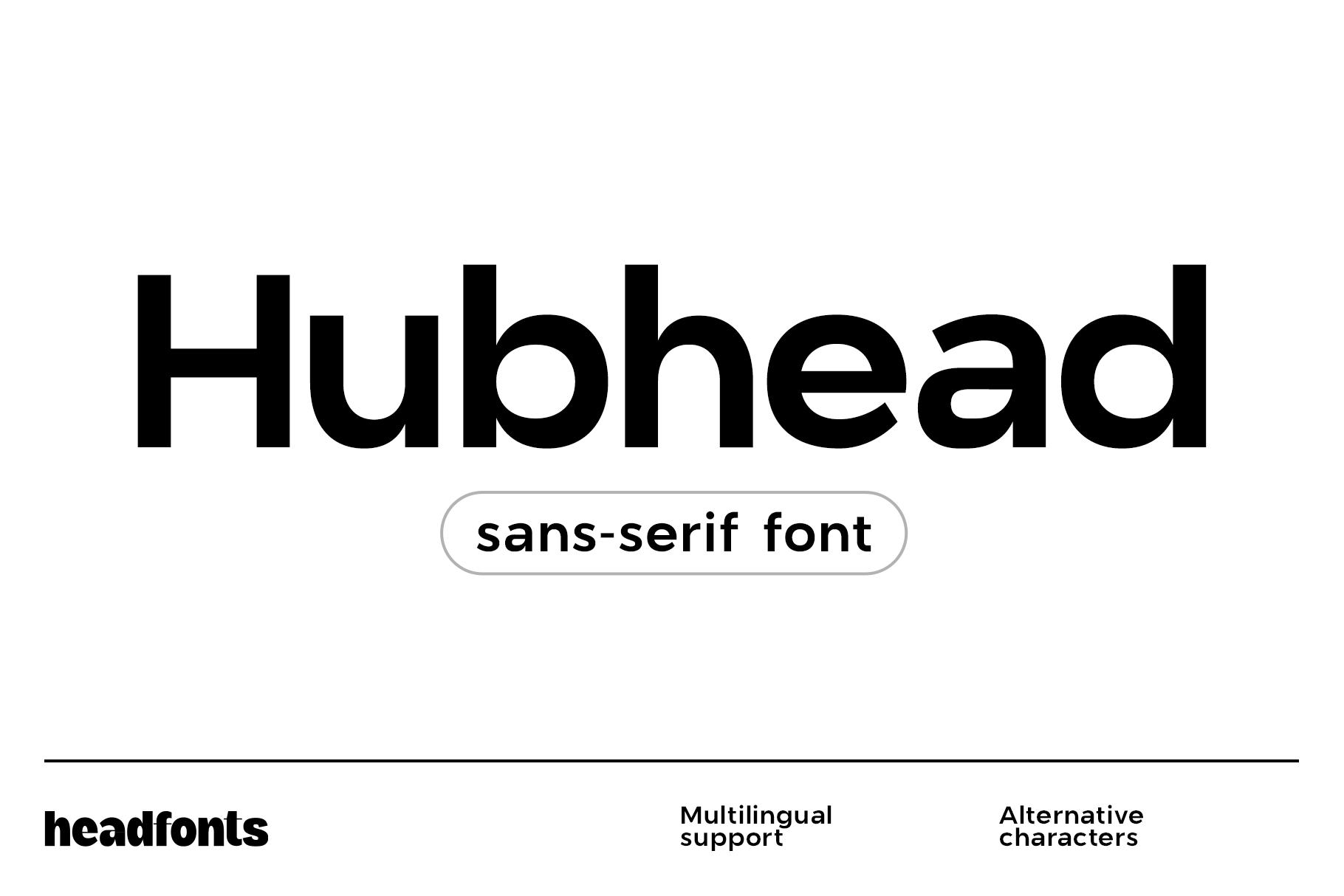 Hubhead Font