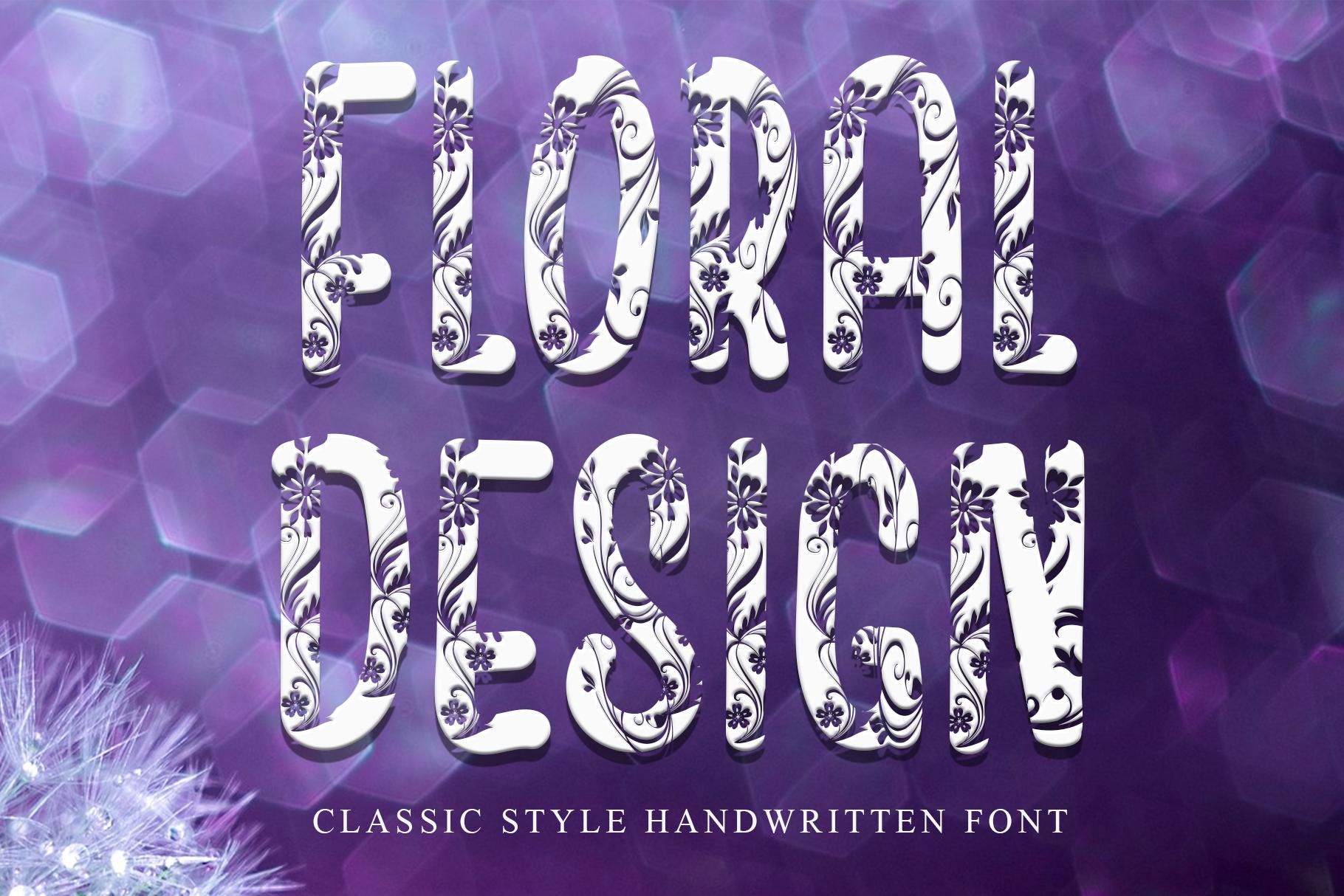 Floral Design Font