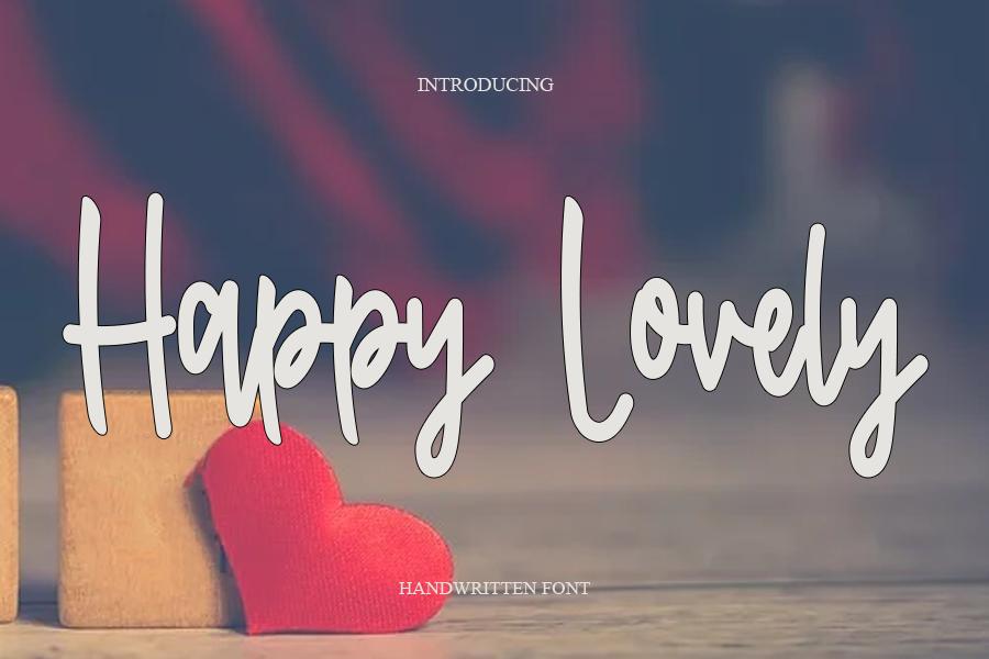 Happy Lovely Font