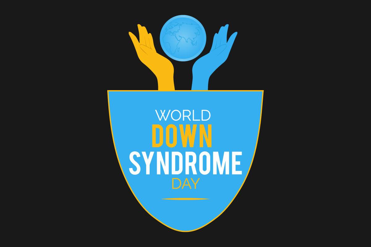 World Down Syndrome Day Awareness Label