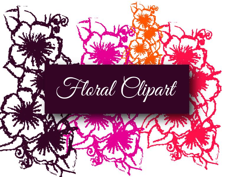 Floral Bouquets Clipart Graphic