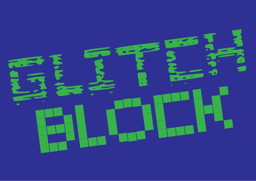 Glitch Blocks Font