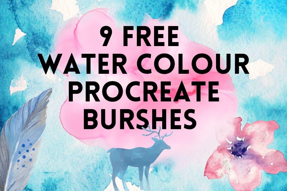 9 Procreate Watercolor Brush Sets