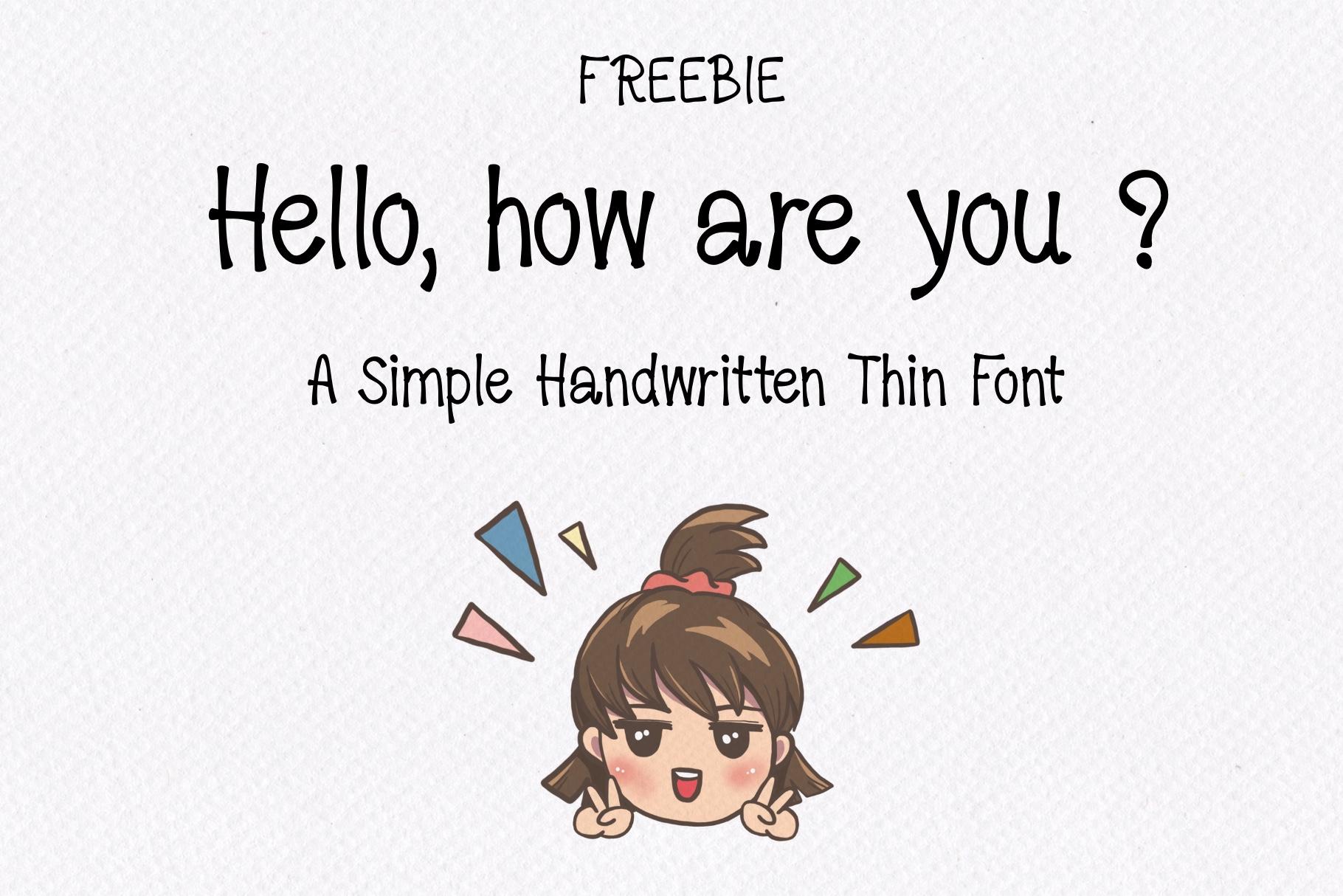 Hello, How Are You? Font