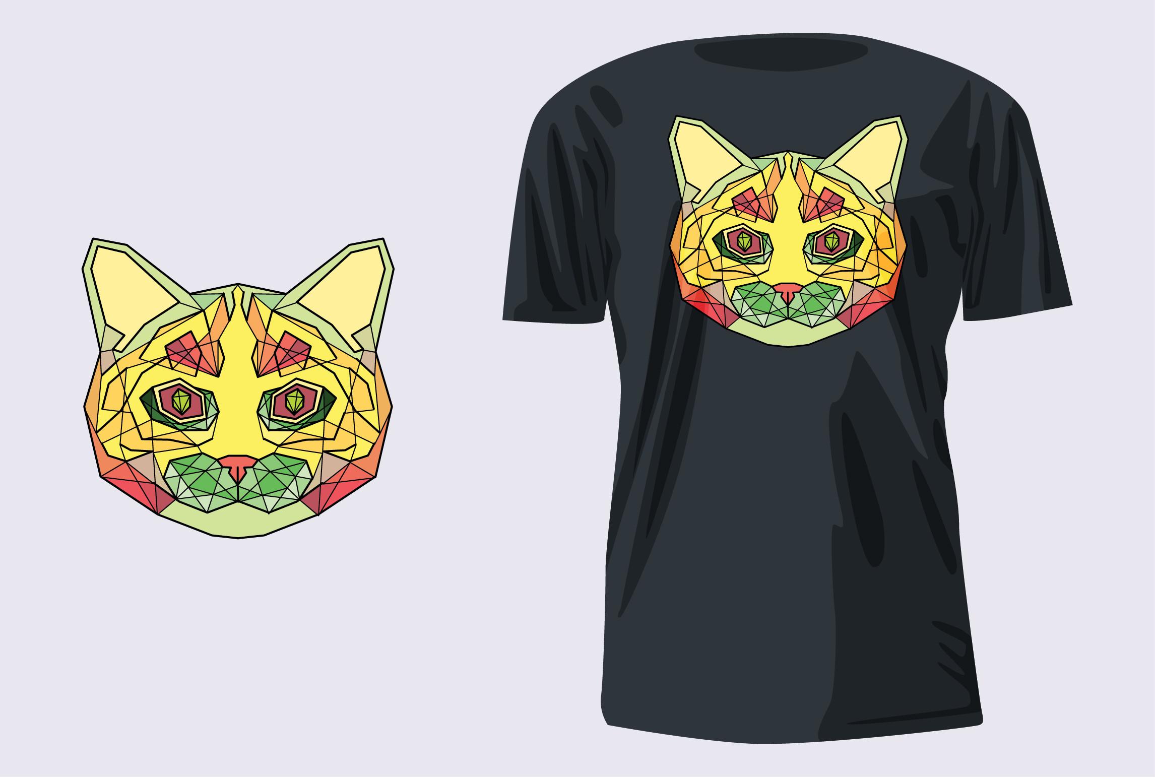 Animal Avatar Head T-shirt Design