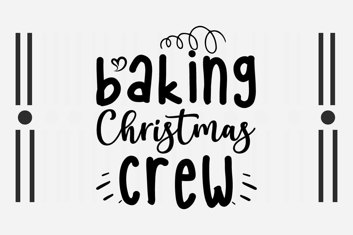Baking Christmas Crew SVG Pot Holder SVG