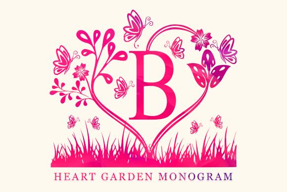 Heart Garden Monogram Font
