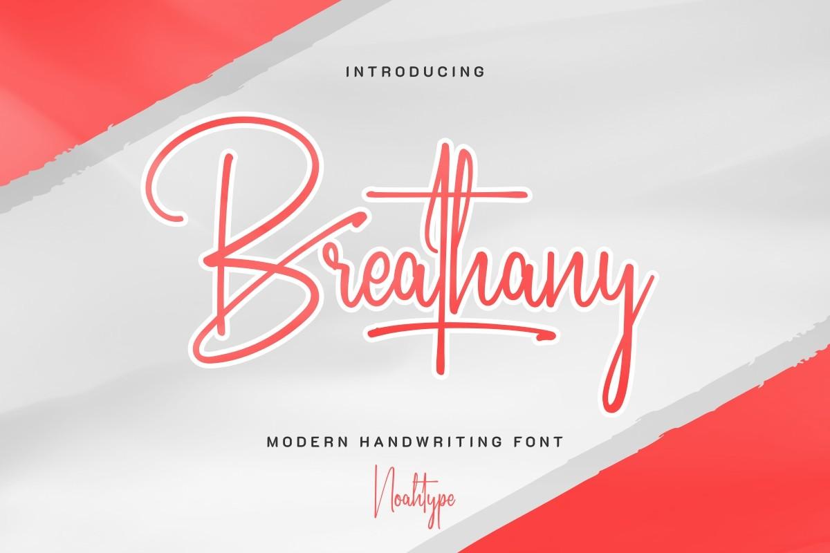 Breathany Font