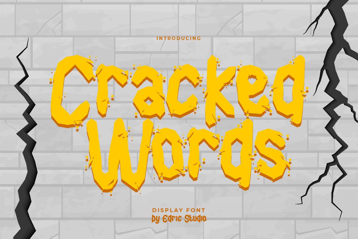 Cracked Words Font