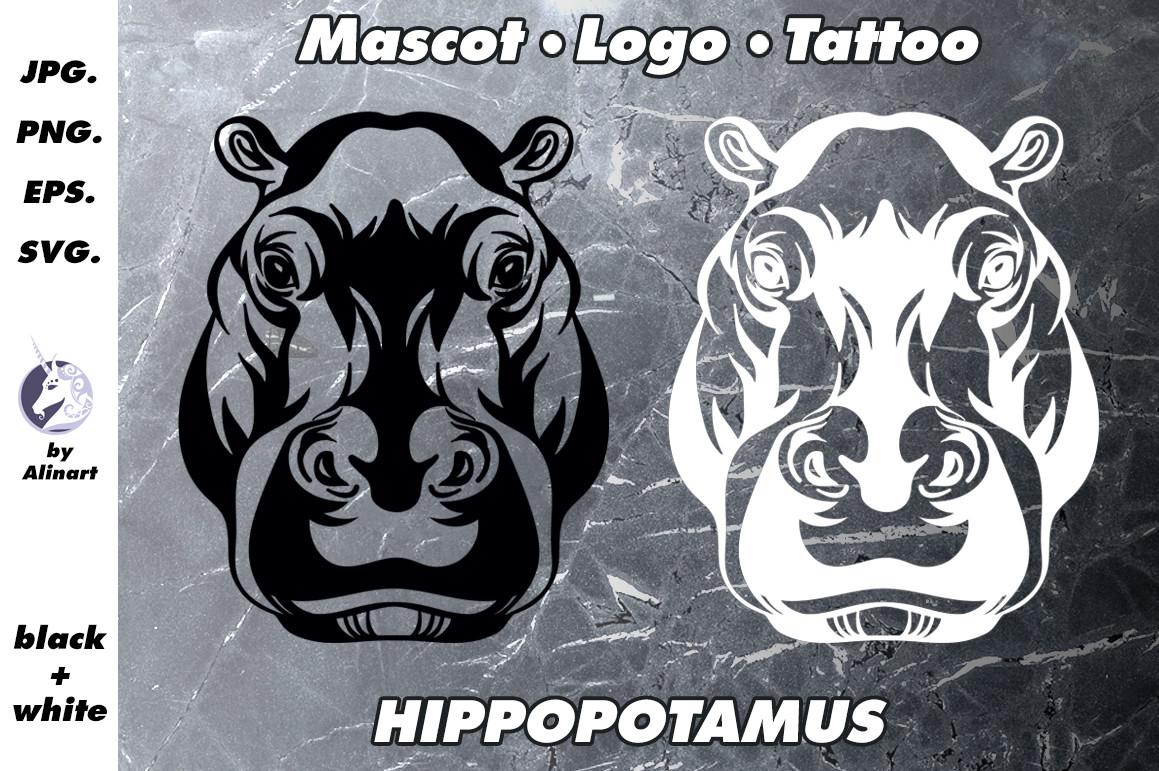 Mascot & Logo Hippopotamus Illustration