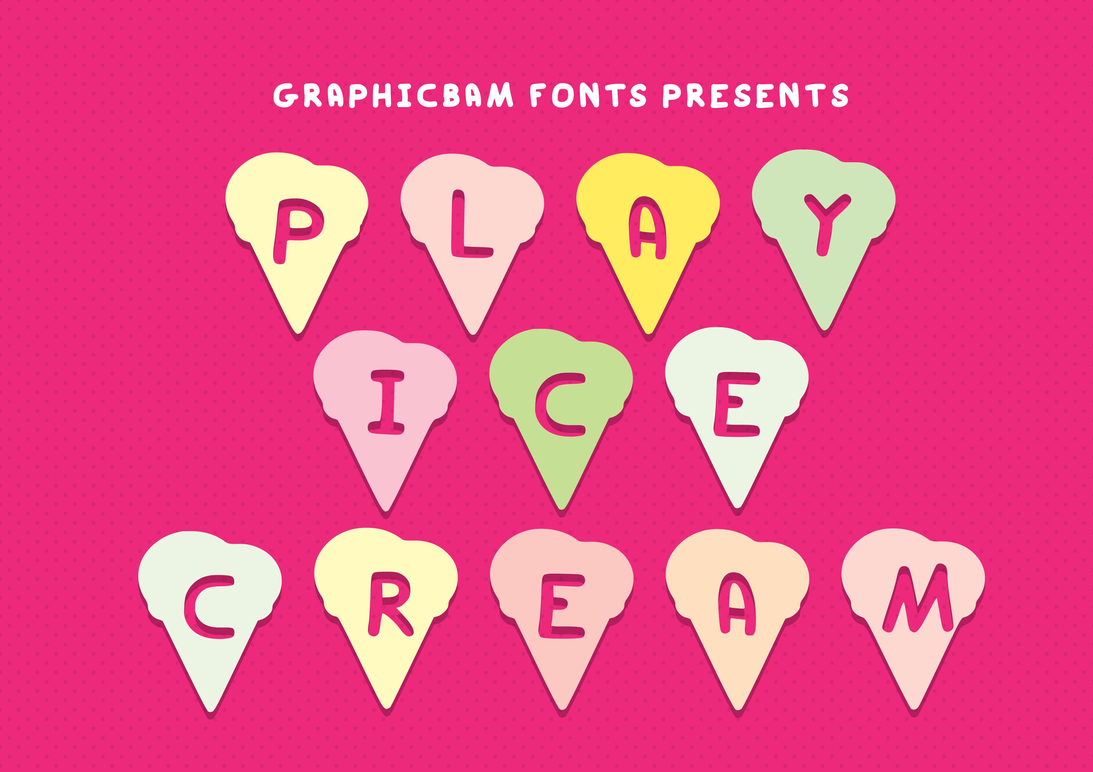 Play Ice Cream Font