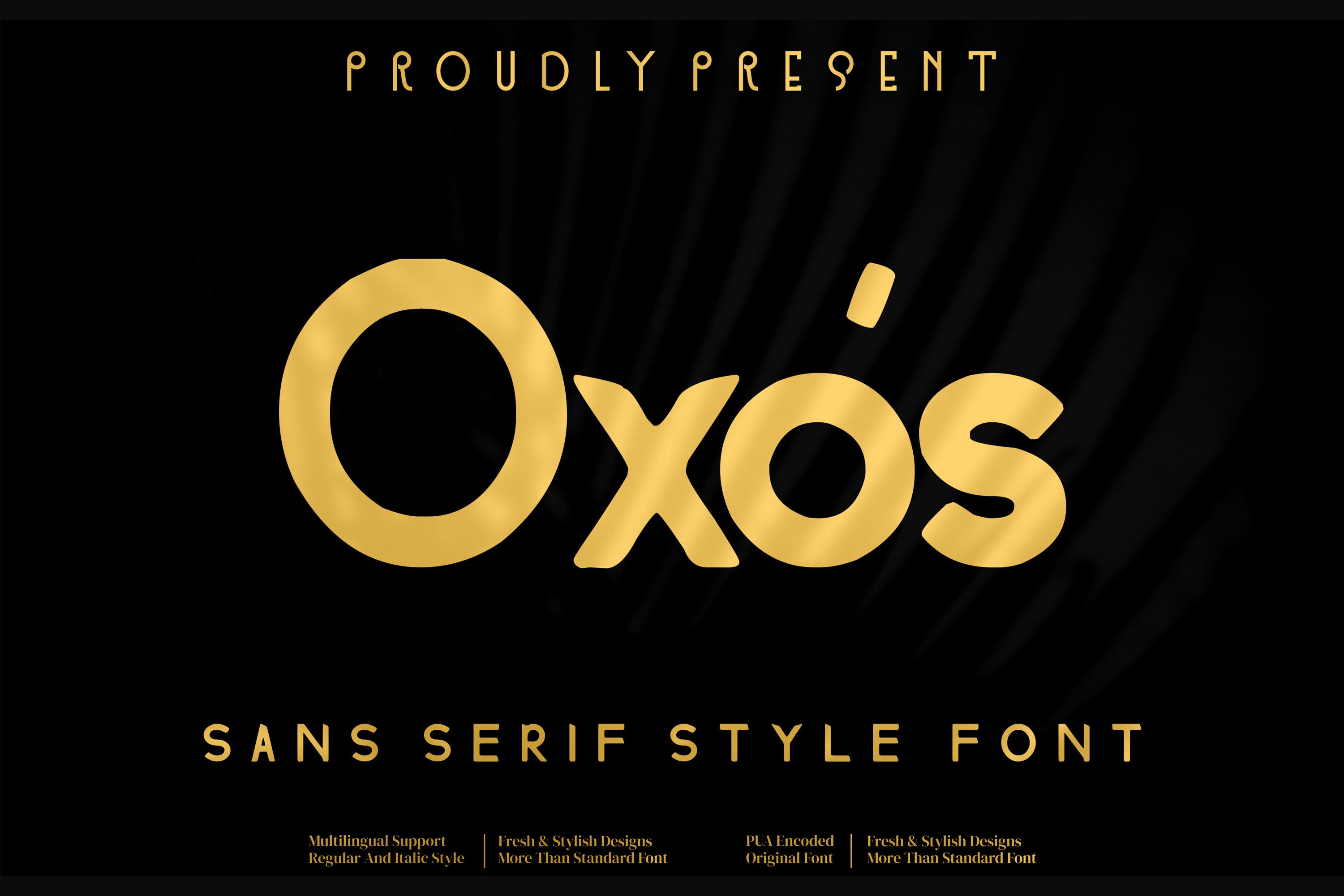Oxos Font
