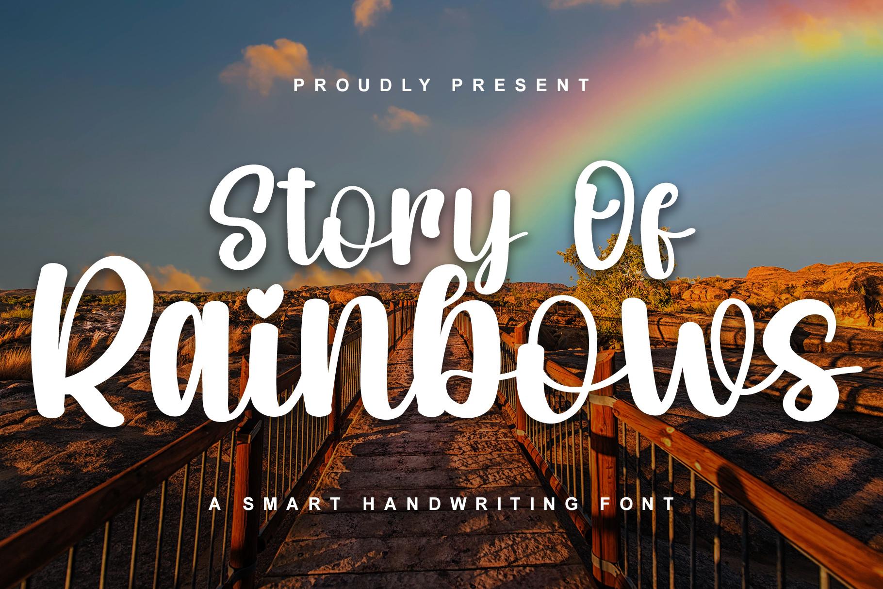 Story of Rainbows Font