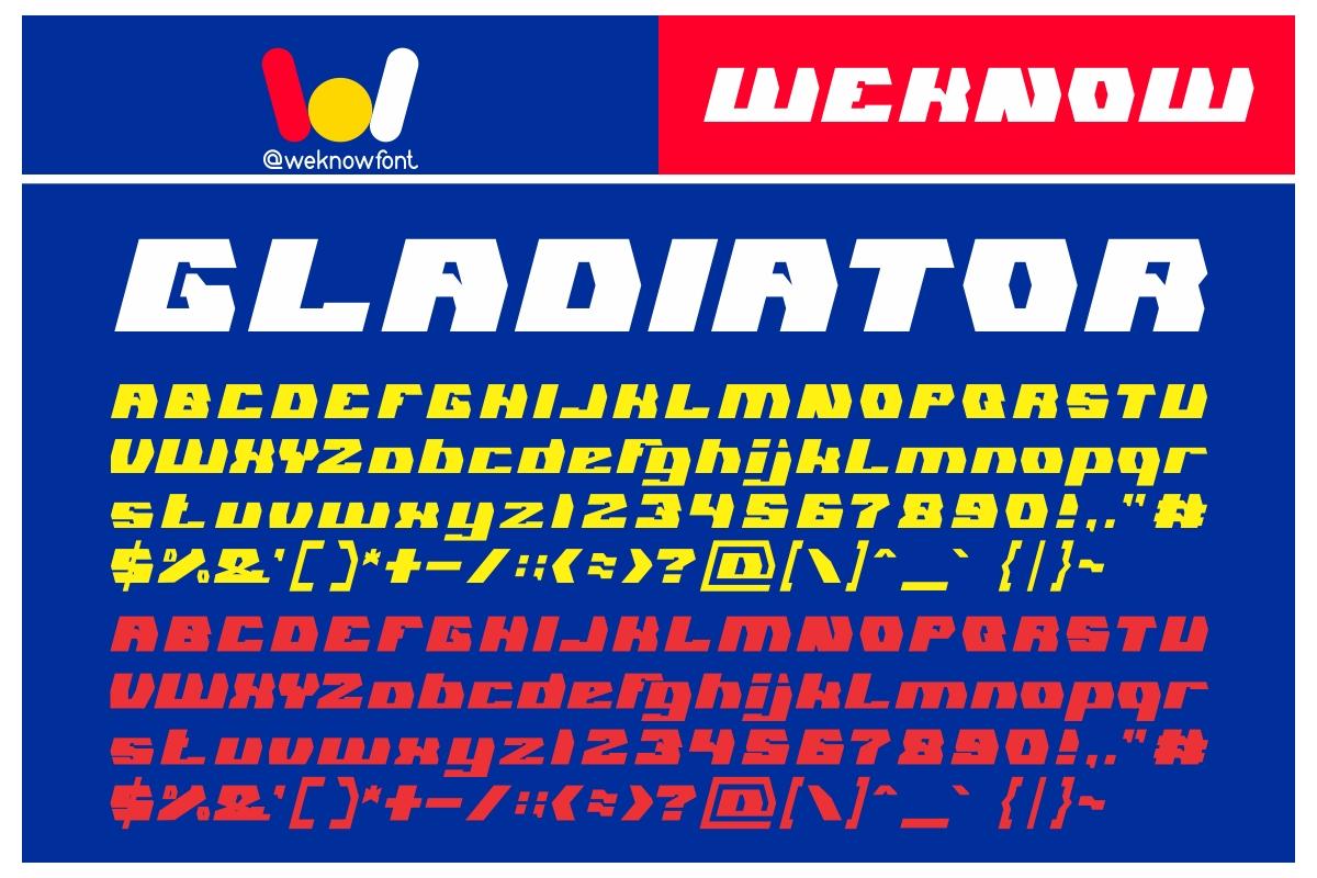 Gladiator Font