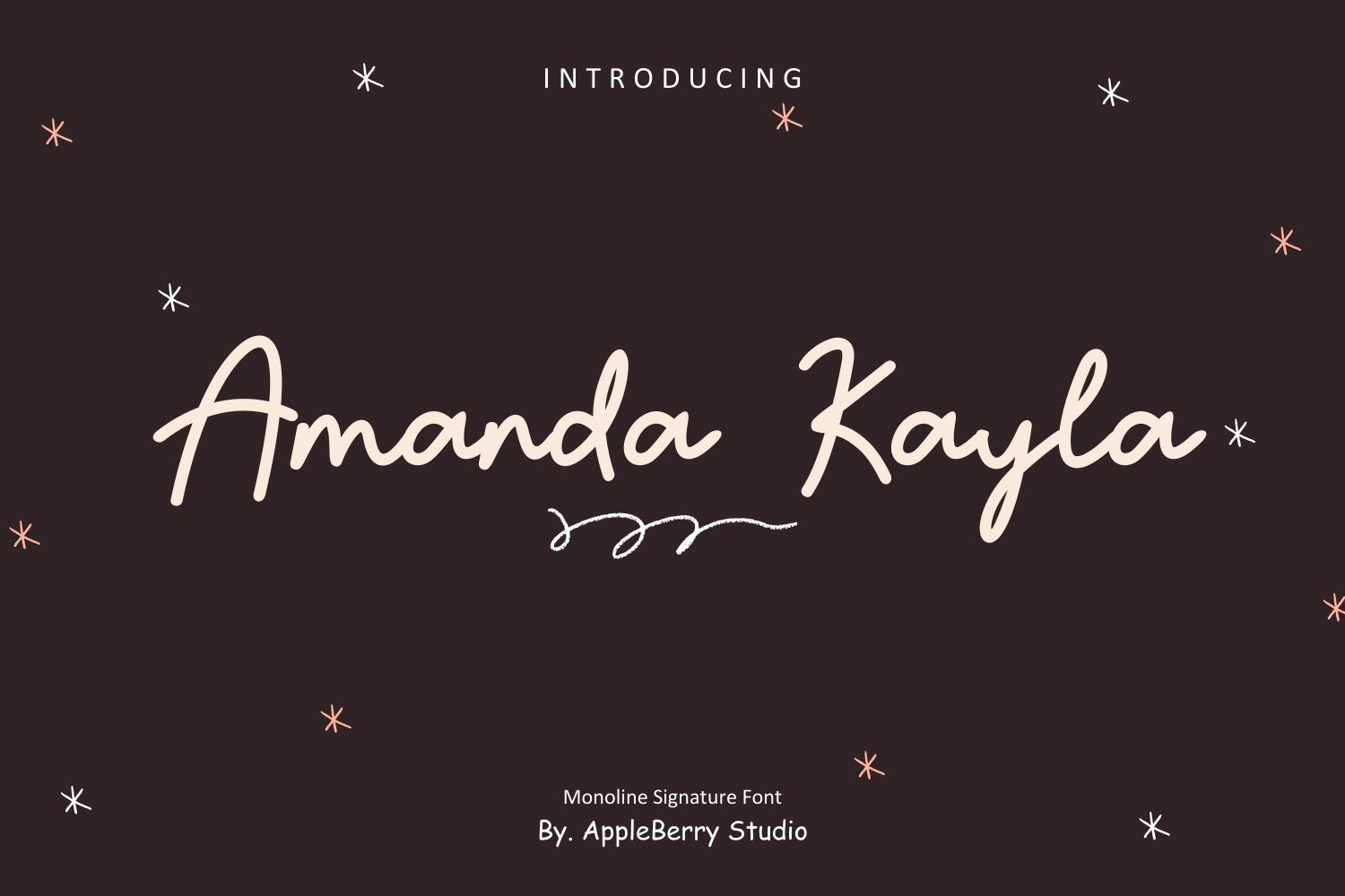 Amanda Kayla Font