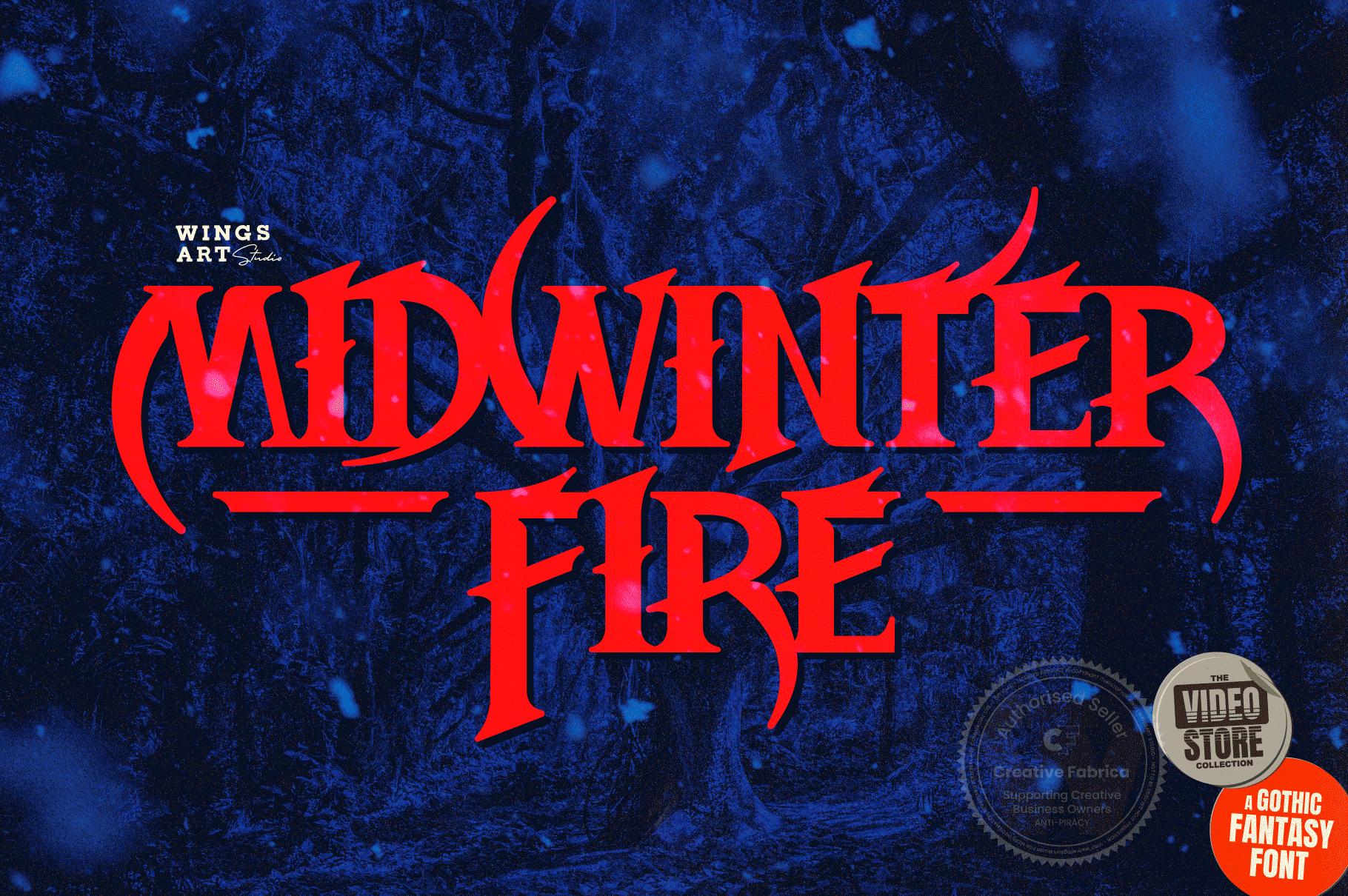 Midwinter Fire Font Font