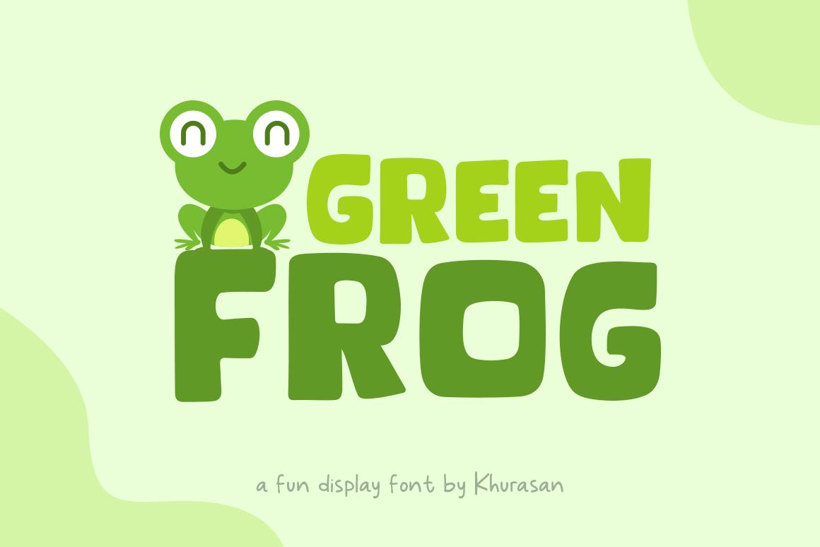 Green Frog Font