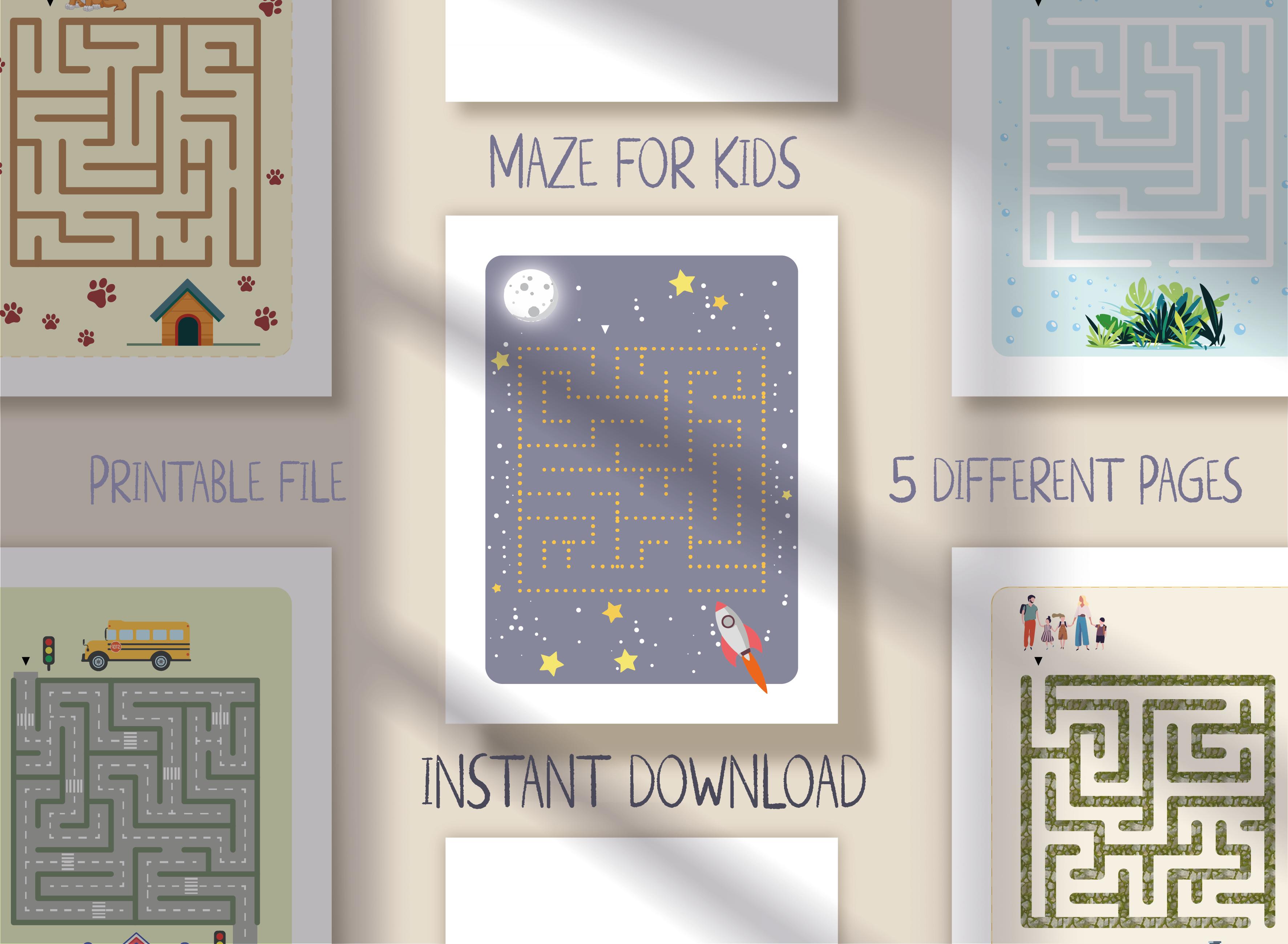 10 Children’s Maze Puzzle