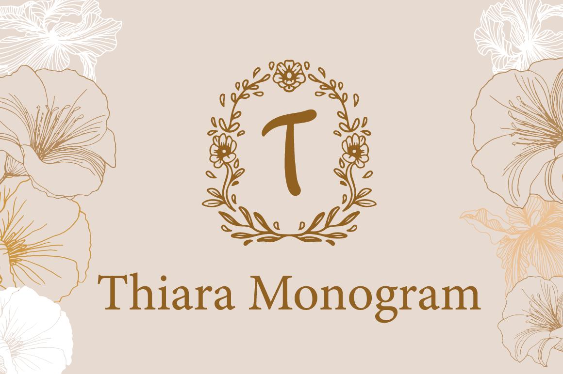 Thiara Monogram Font