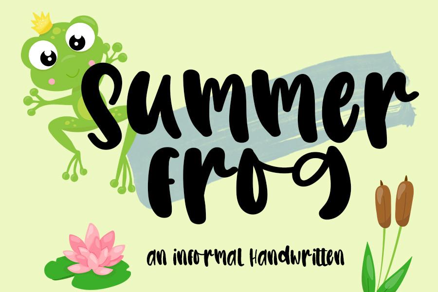 Summer Frog Font