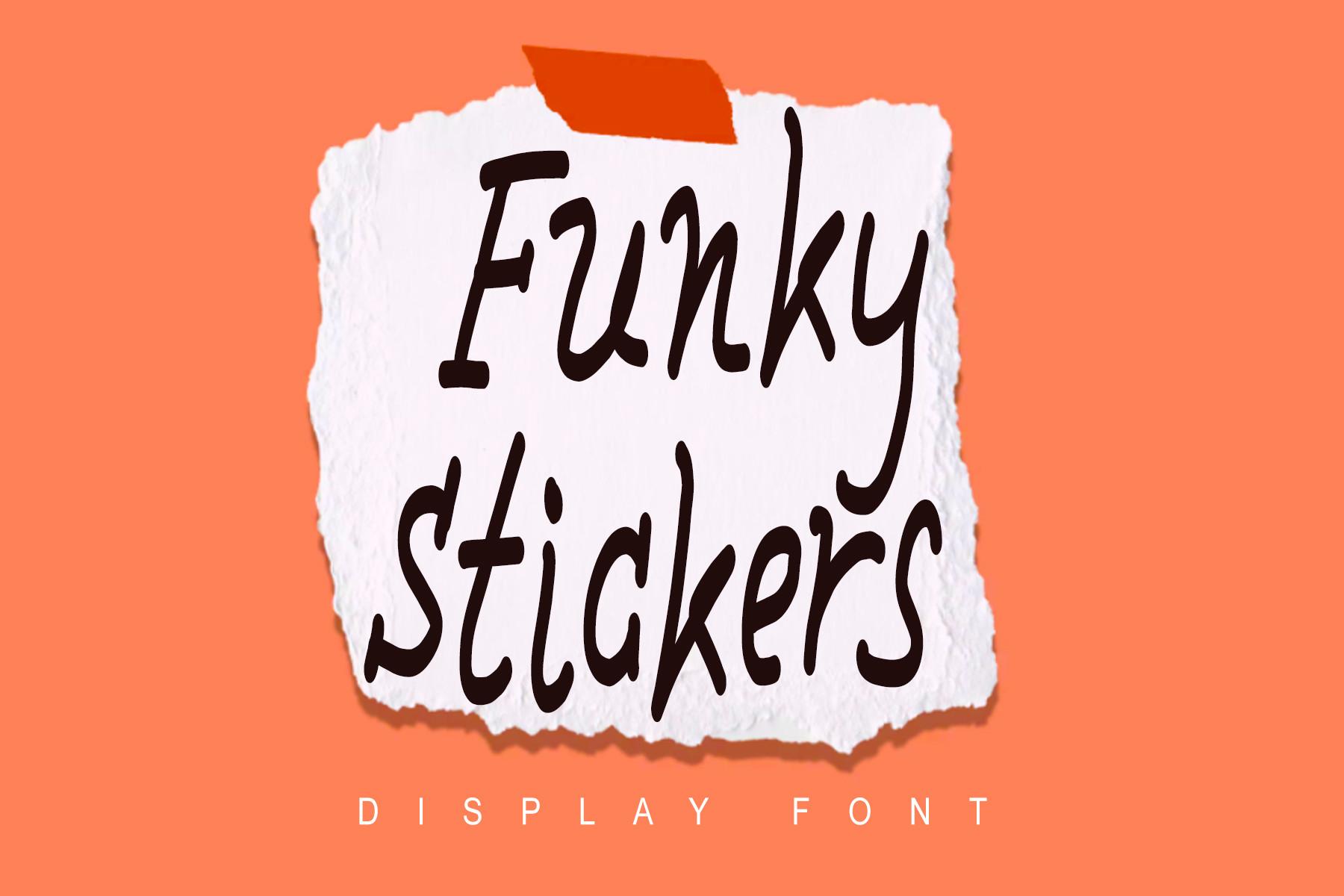 Funky Stickers Font