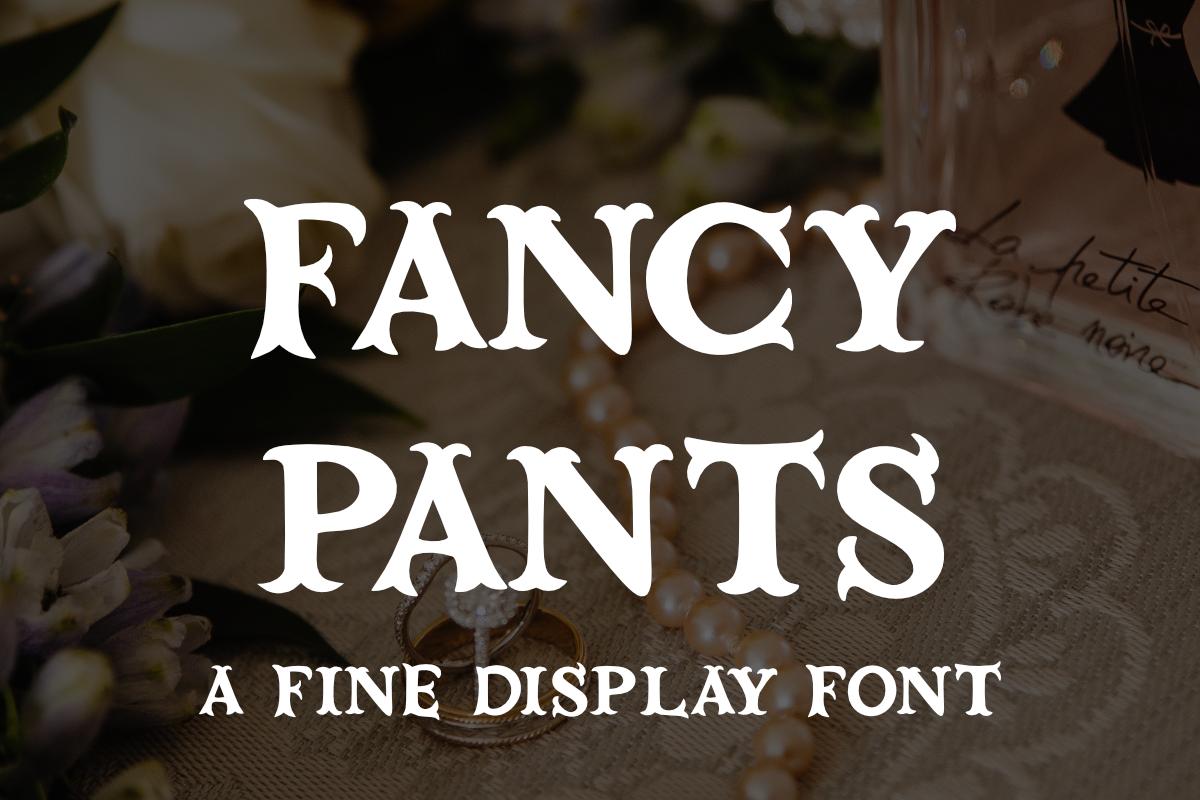 Fancy Pants Font