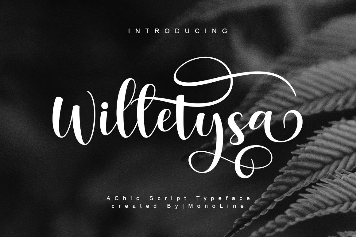 Willetysa Script Font