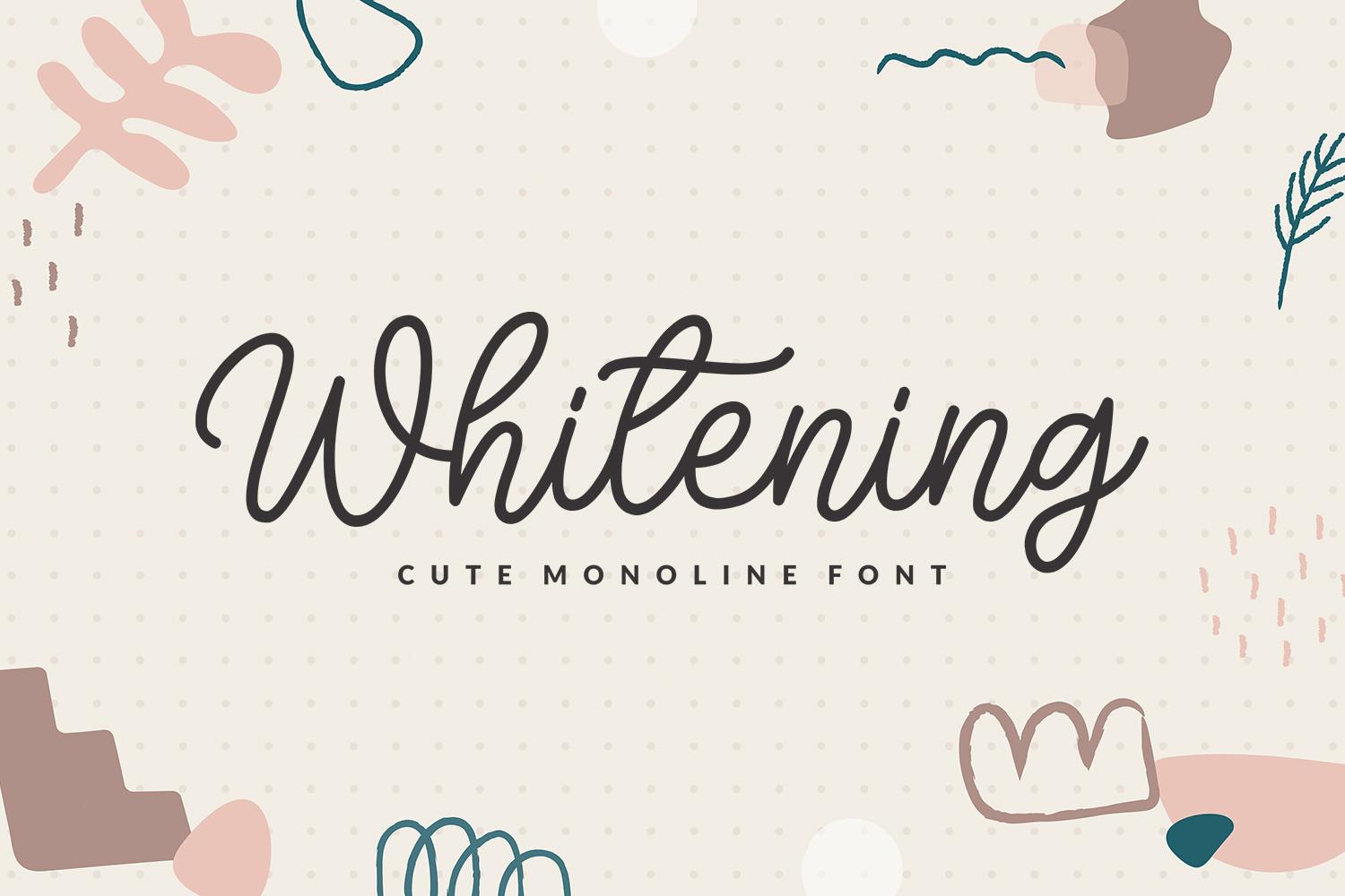Whitening Font