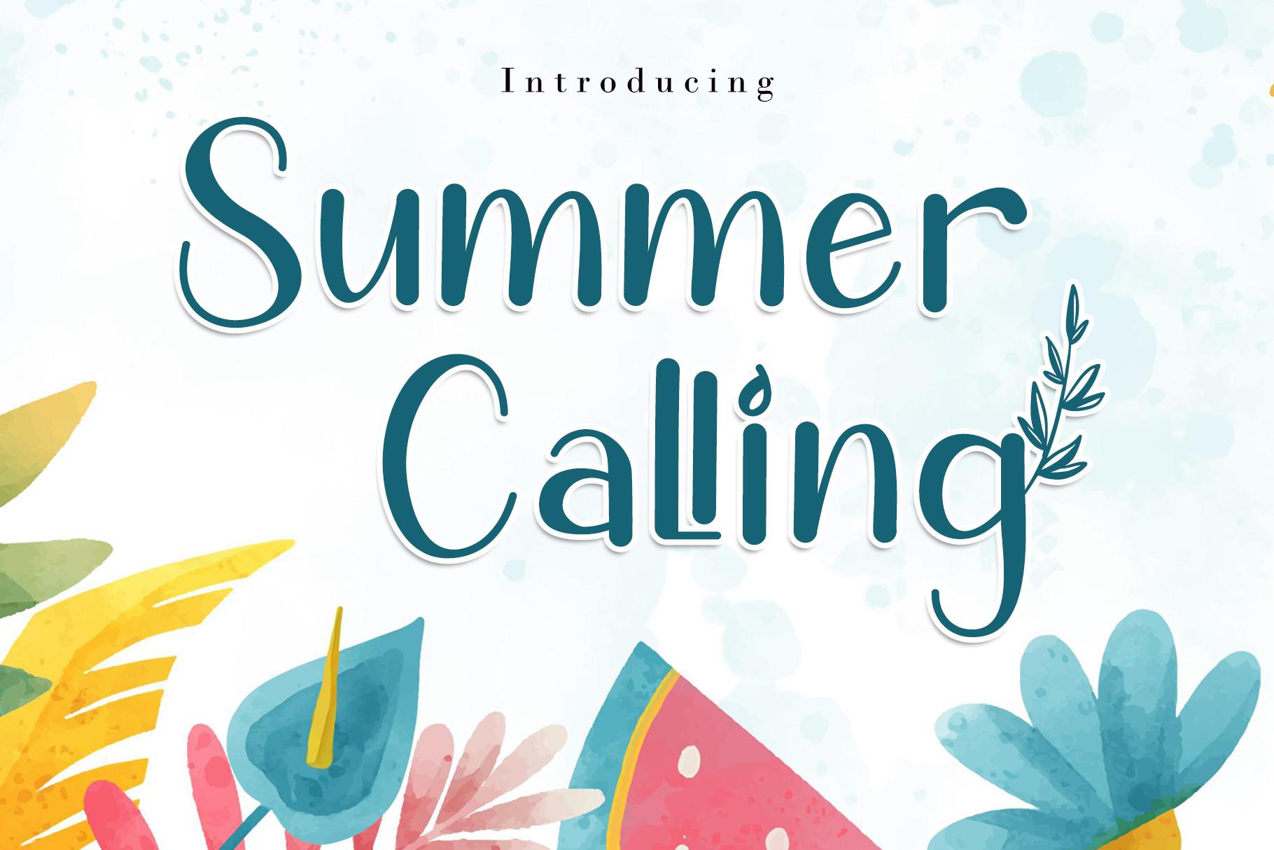 Summer Calling Font