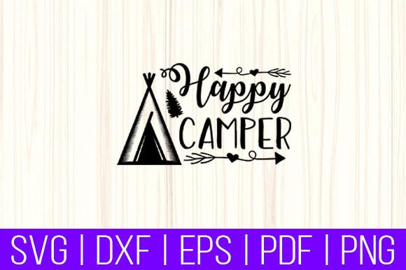 Happy Camper Funny Camping Design