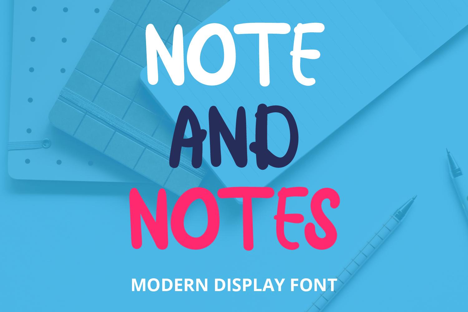 Note and Notes Font