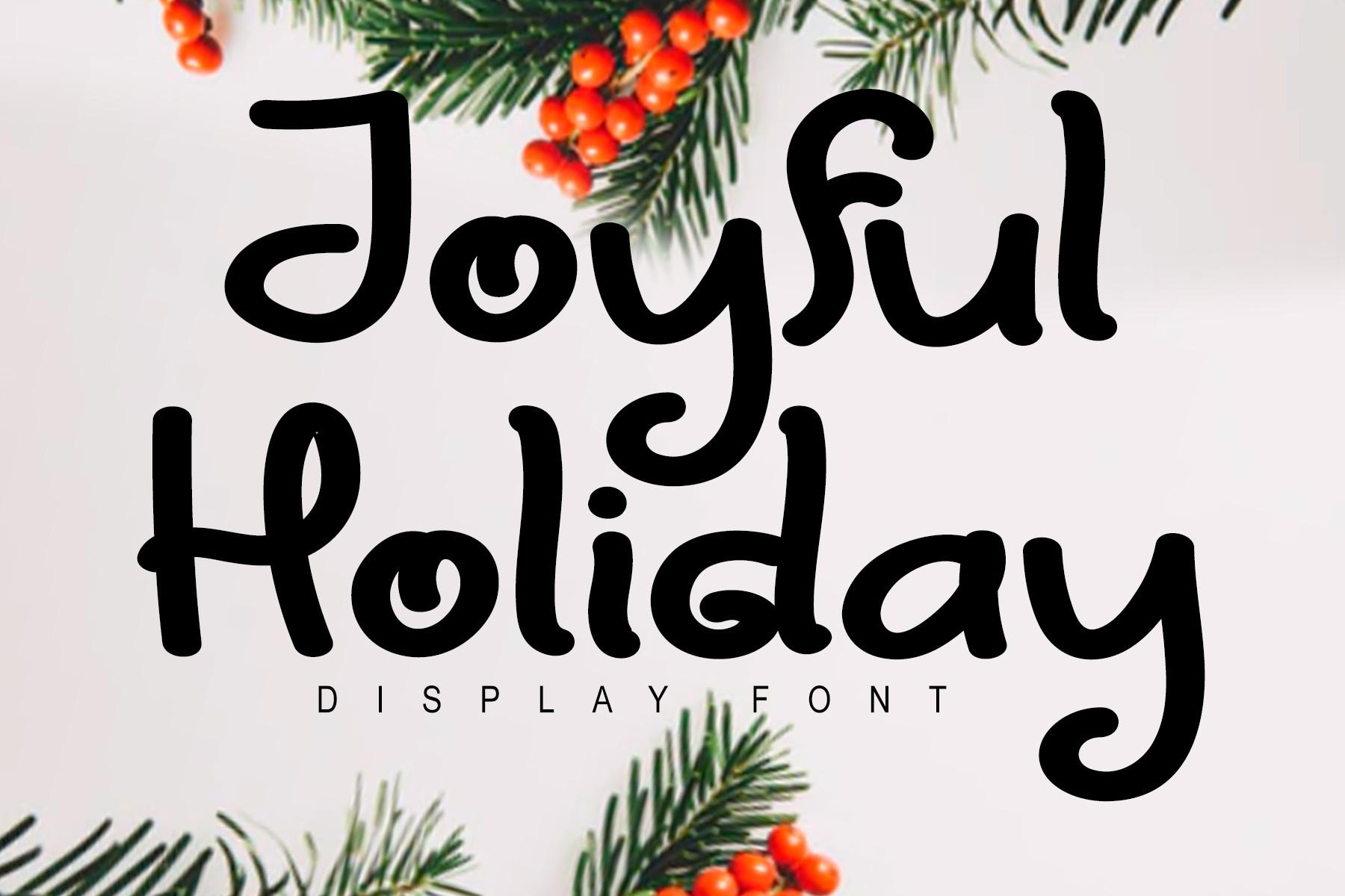 Joyful Holiday Font