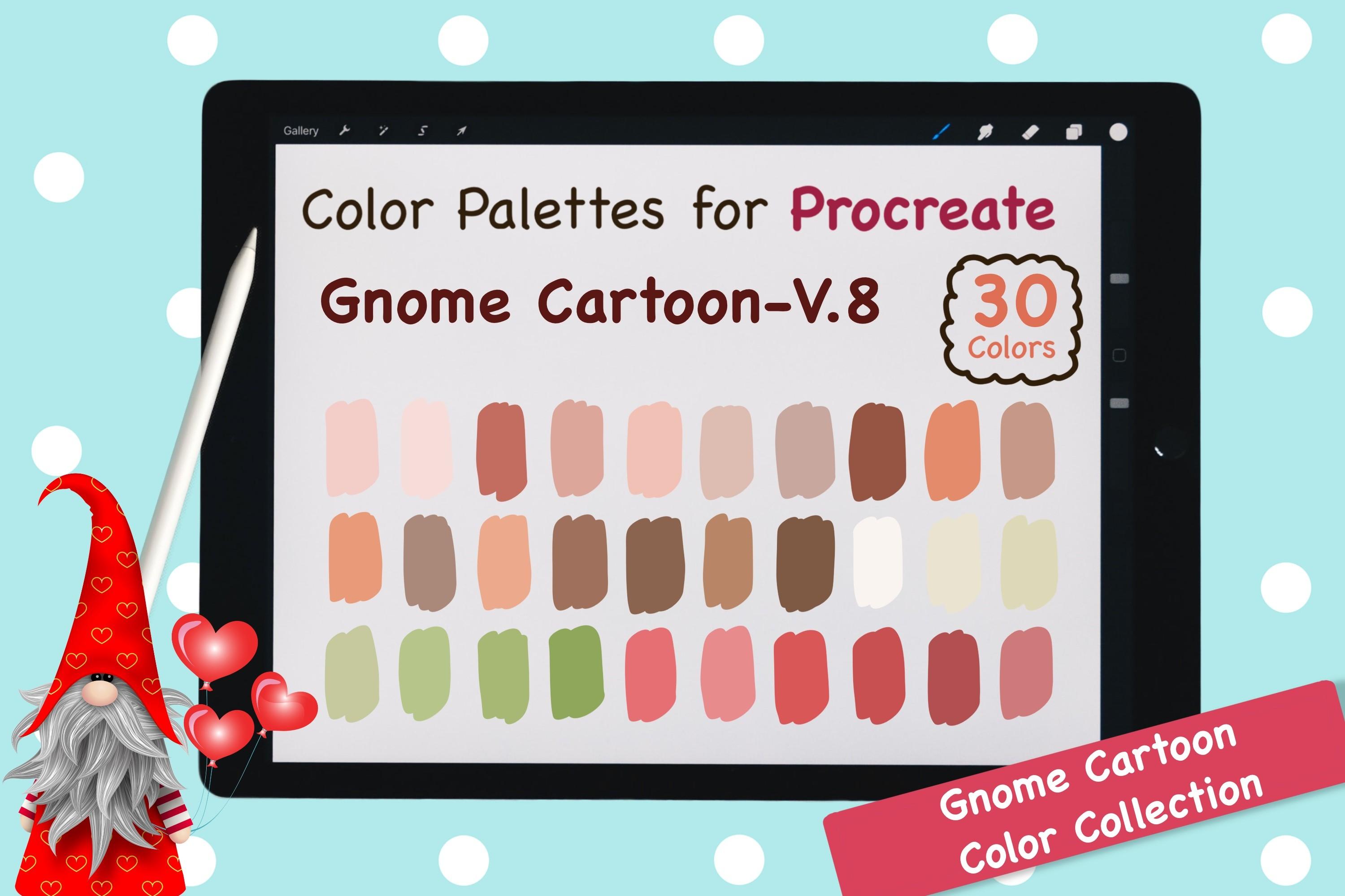 Procreate Color Palette-Gnome CartoonV8