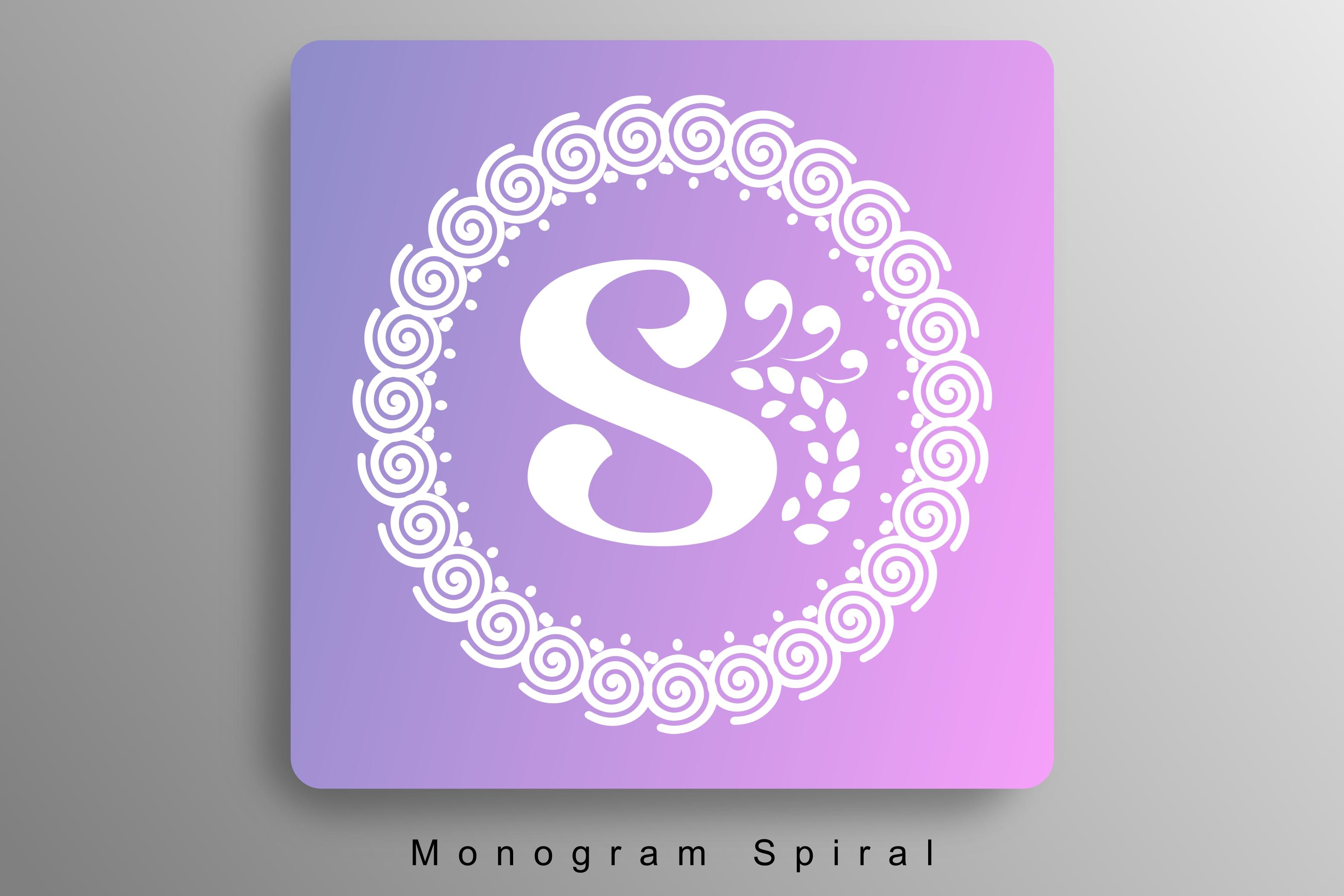 Monogram Spiral Font