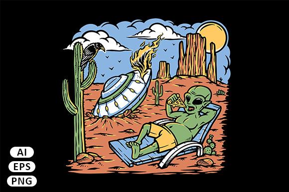 Alien Stranded in Desert