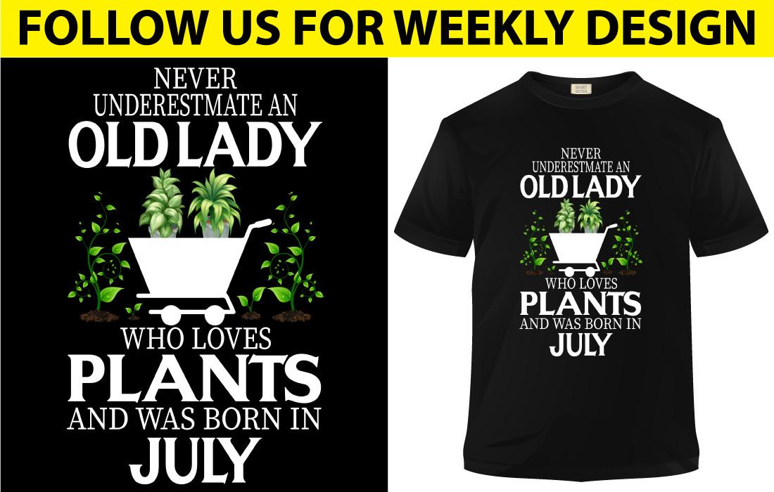 Old Lady Who Loves Plants and Was Born in  July