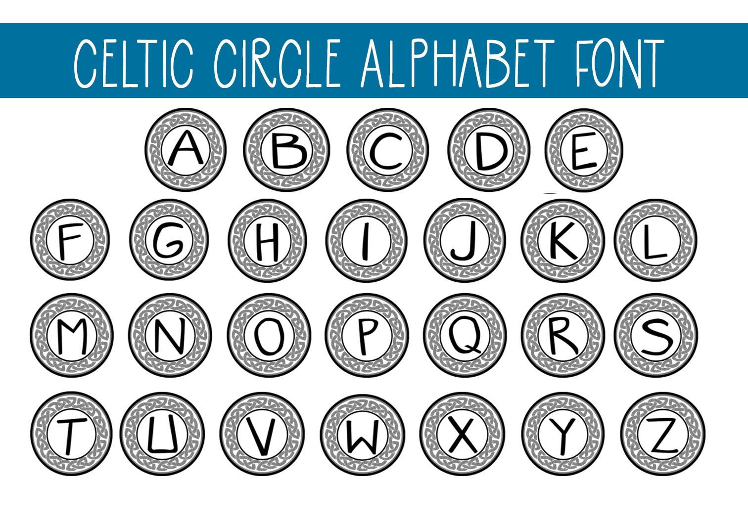 Celtic Circle Font