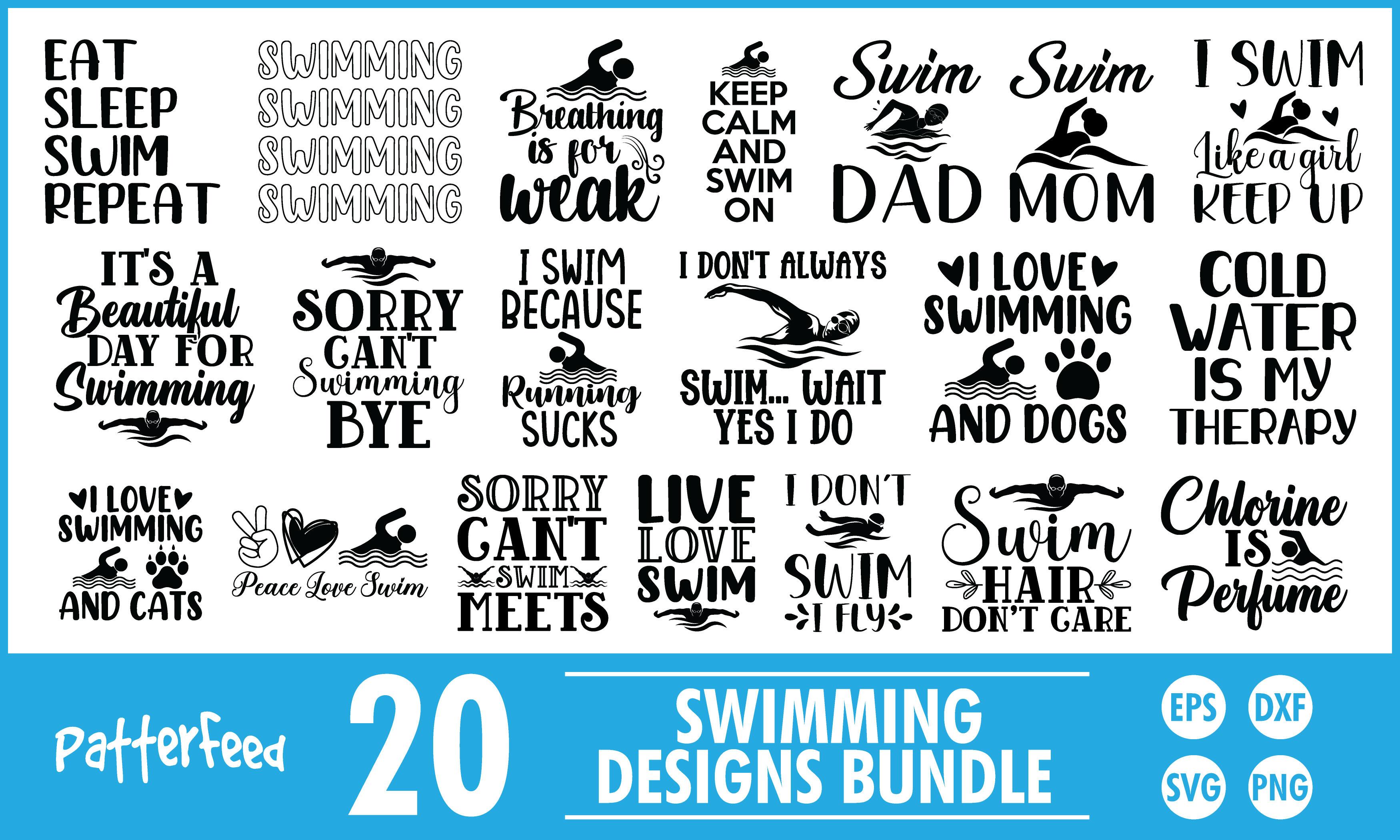 Swimming Bundle SVG, Swimming Bundle