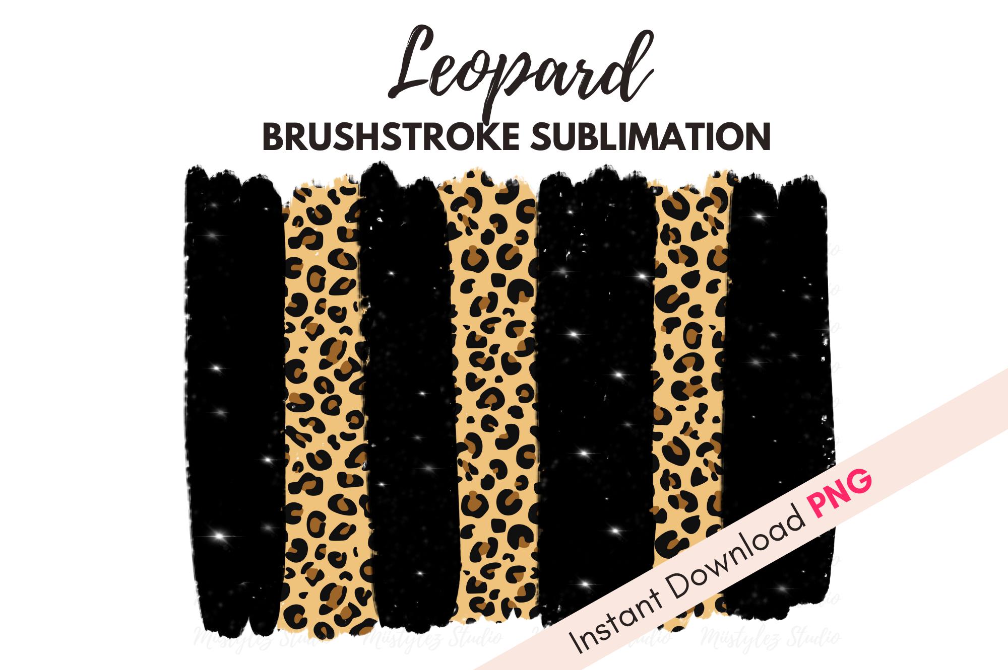 Leopard Brushstrokes Sublimation