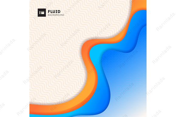 Abstract Fluid Wave Curve Background
