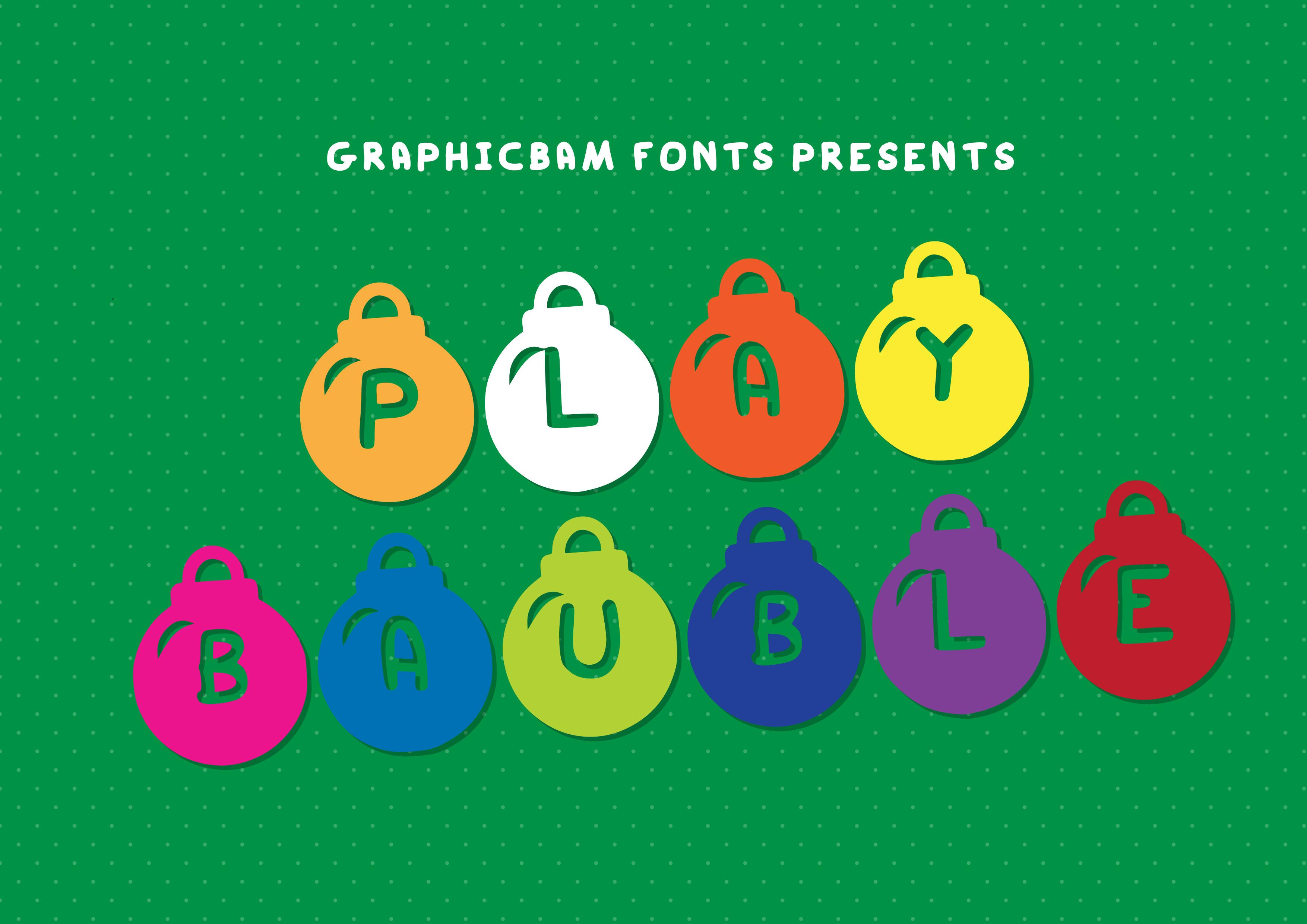 Play Bauble Font