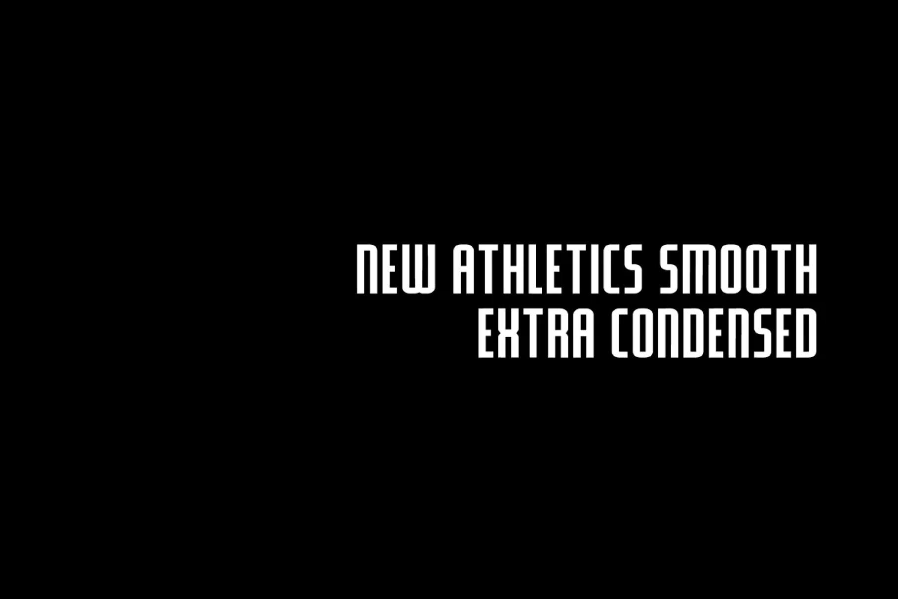 New Athletics Smooth Font