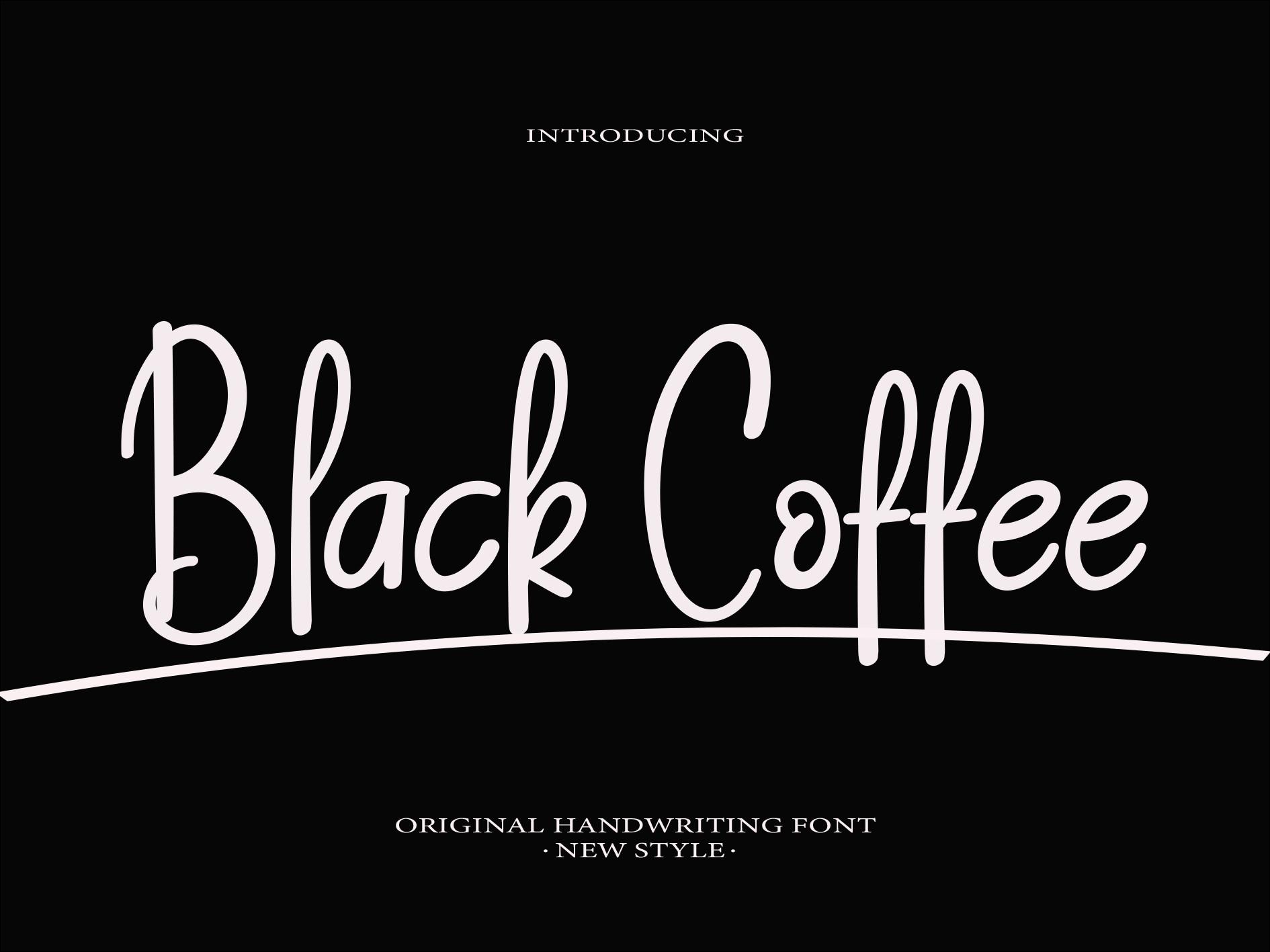Black Coffee Font