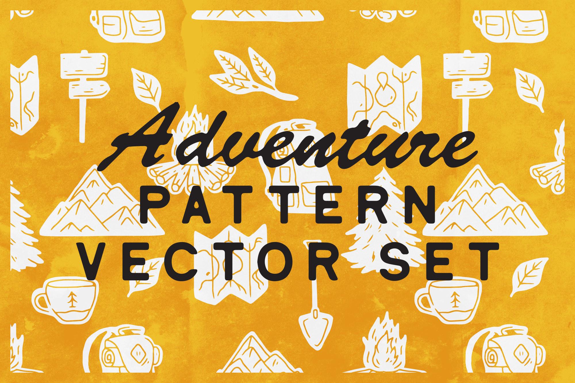 Adventure Pattern Vector Set