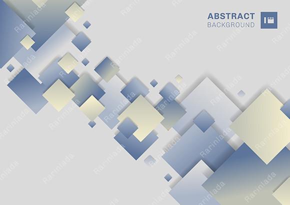 Abstract Blue Squares Technology Concept
