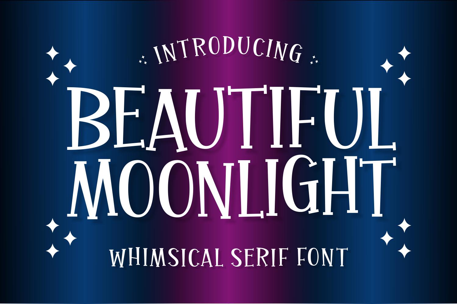Beautiful Moonlight Font