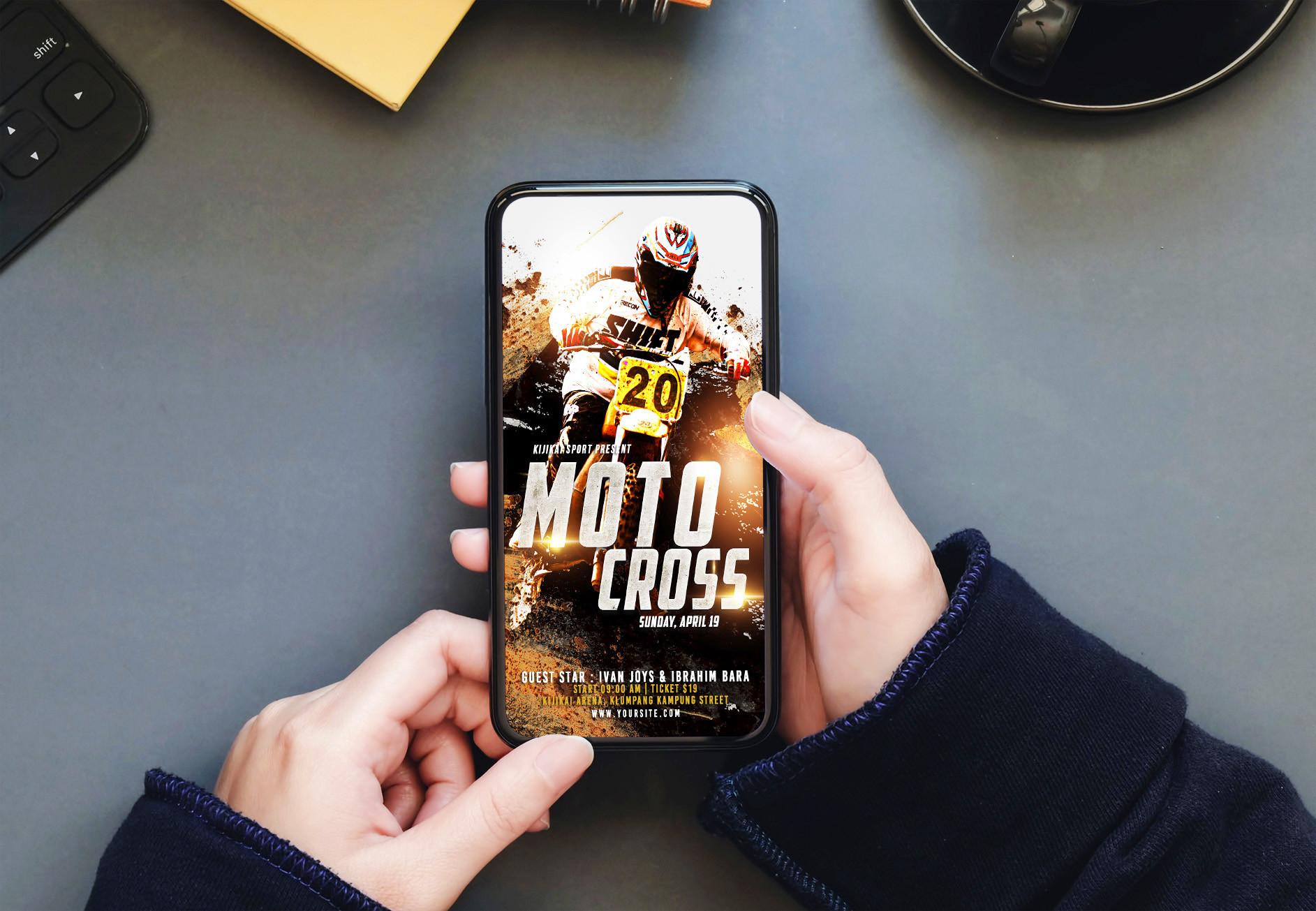 Digital Moto Cross Promotion Template